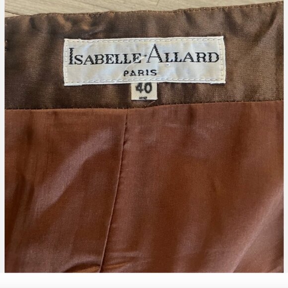 Vintage ISABELLE ALLARD chocolate dress with bows, size 40 🎀✨ - Picture 12 of 14